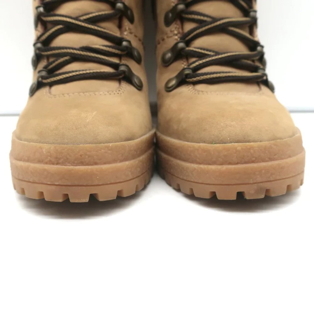 See by Chloe Eileen High Heel Hiking Boots Camel Suede Size 37 - Picture 4 of 11